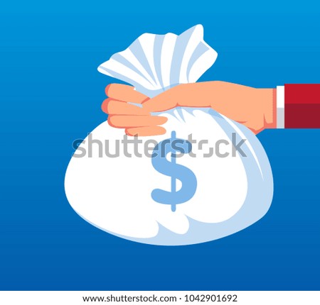 Hand holding purse bag