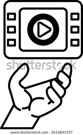 A hand holding a red and white video game controller. The controller is a Nintendo Wii remote. Concept of fun and excitement, as the Wii remote is often associated with interactive