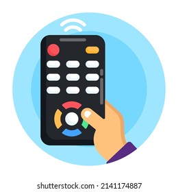 Hand holding remote showcasing appliances control

