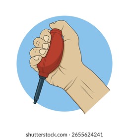 Handbremse aus Gummi. Vektordesign