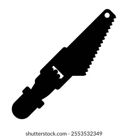 Hand Holding Hand Saw Icon for Carpentry and DIY Projects