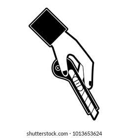 Hand holding scalpel