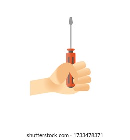 Handgehaltene Vektor-Design-Abbildung isoliert auf weißem Hintergrund.