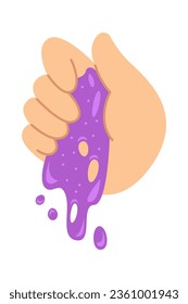 Ilustración del vector de deslizamiento de mano