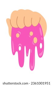 Ilustración del vector de deslizamiento de mano