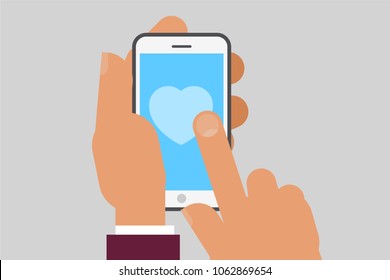 Hand Holding Smartphone