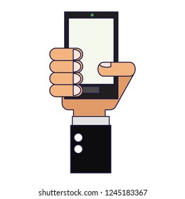 Mano con smartphone
