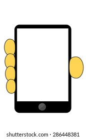 Hand Holding Smartphone 
