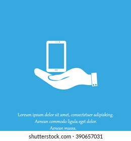 hand holding a smartphone