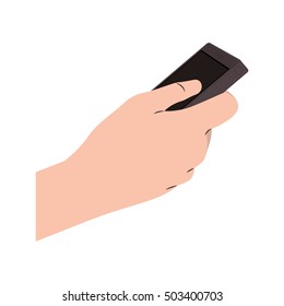 hand holding a smartphone