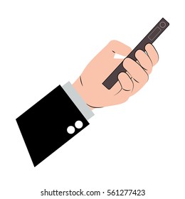 Hand holding smartphone design