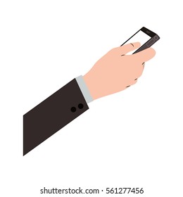 Hand holding smartphone design