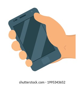 hand holding a smartphone device