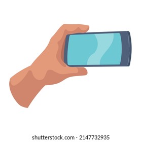 icono del dispositivo smartphone con mano