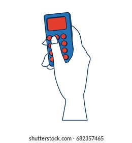 hand holding smartphone device wireless