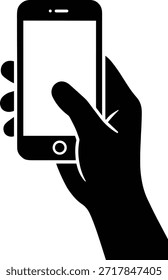 Vetor de EPS de alta resolução portátil segurando Smartphone | Arte gráfica editável, Ilustração escalável, Clipart digital, Modelo pronto para impressão, Design criativo Download
