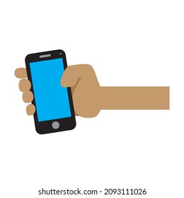 ilustración de smartphone de mano, ilustración de vector
