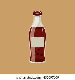 hand holding with soda icon, vector illustration