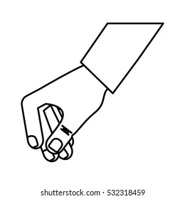 hand holding something icon vector illustration graphic design