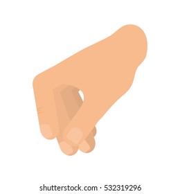 hand holding something icon vector illustration graphic design