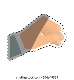 Hand holding something icon vector illustration graphic design