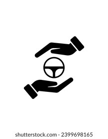 icono de la dirección de mano, mejor icono plano del vector.