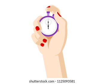 stopwatch clipart hand