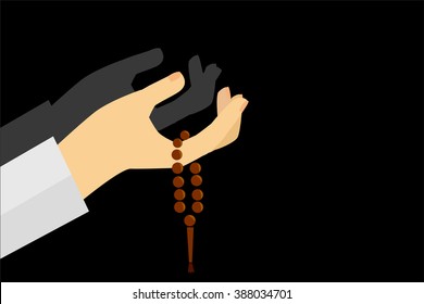 Hand - Holding Tasbih 