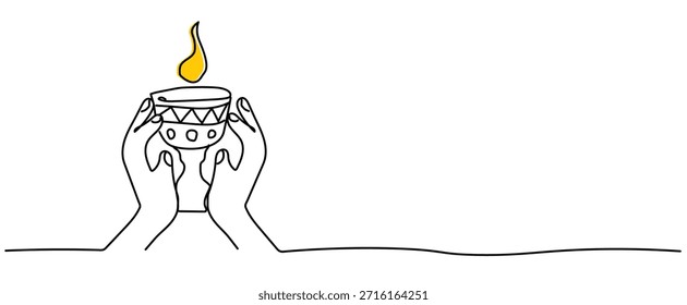 Hand holding unity kwanzaa