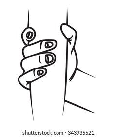 hand holding vector illustration