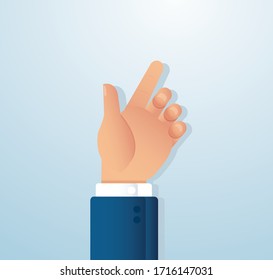hand holding vector illustration EPS10
