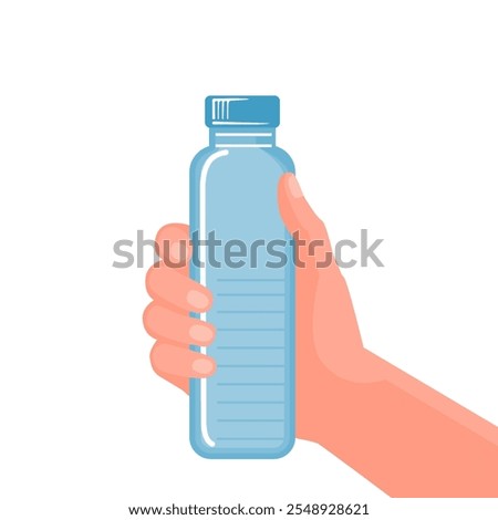 Hand Holding a Water Bottle
