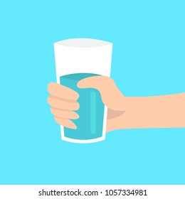 Hand Holding Water Drink Water Stock Vector (Royalty Free) 1057334981 ...