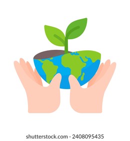 Hand, die einen Wassertropfen hält Kampagne zur Verringerung des Wasserverbrauchs für die Welt am Weltwassertag