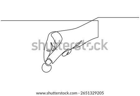 Hand holds coin continuous one line drawing art savings and investment money concept, of a hand holding a coin financial business single line vector illustration.