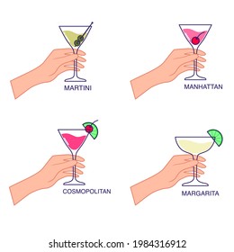 How to Hold a Cocktail Glass