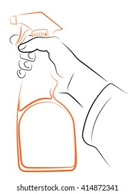 hand holds the sprinkler