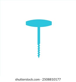 Icono de herramienta de perforación de agujeros de mano. Aislado sobre fondo blanco. 