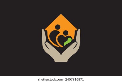 hand for home logo man logo home logos construction design