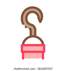 Hand Hook Icon Vector. Outline Hand Hook Sign. Isolated Contour Symbol Illustration