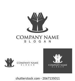 Pos vectoriales del logotipo del cuidado de la mano10