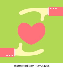 hand hope a heart