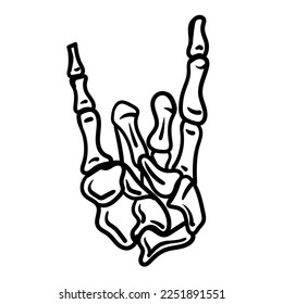 hand horns sign gesture, horn sign