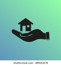 hand and House vector