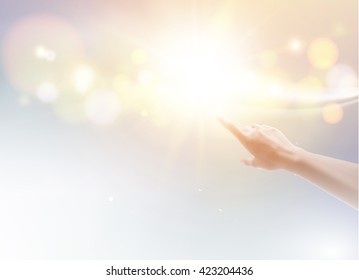 Hand of human.