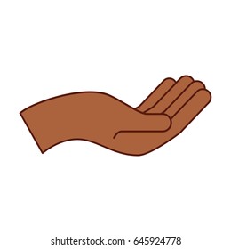 hand human asking icon
