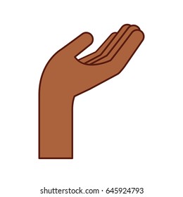 hand human asking icon