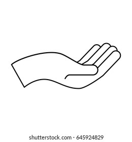 hand human asking icon