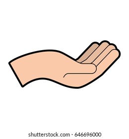 hand human asking icon