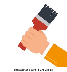 hand human with brush icon